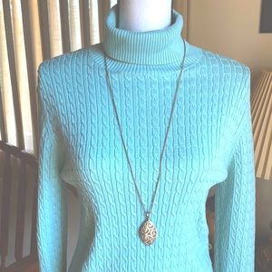 Lands End Fine Gauge Turtle Neck